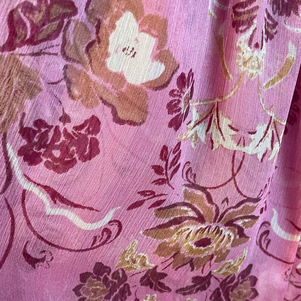 Misa Los Angeles Pink Floral One-Shoulder Midi Dress - Picture 4 of 4